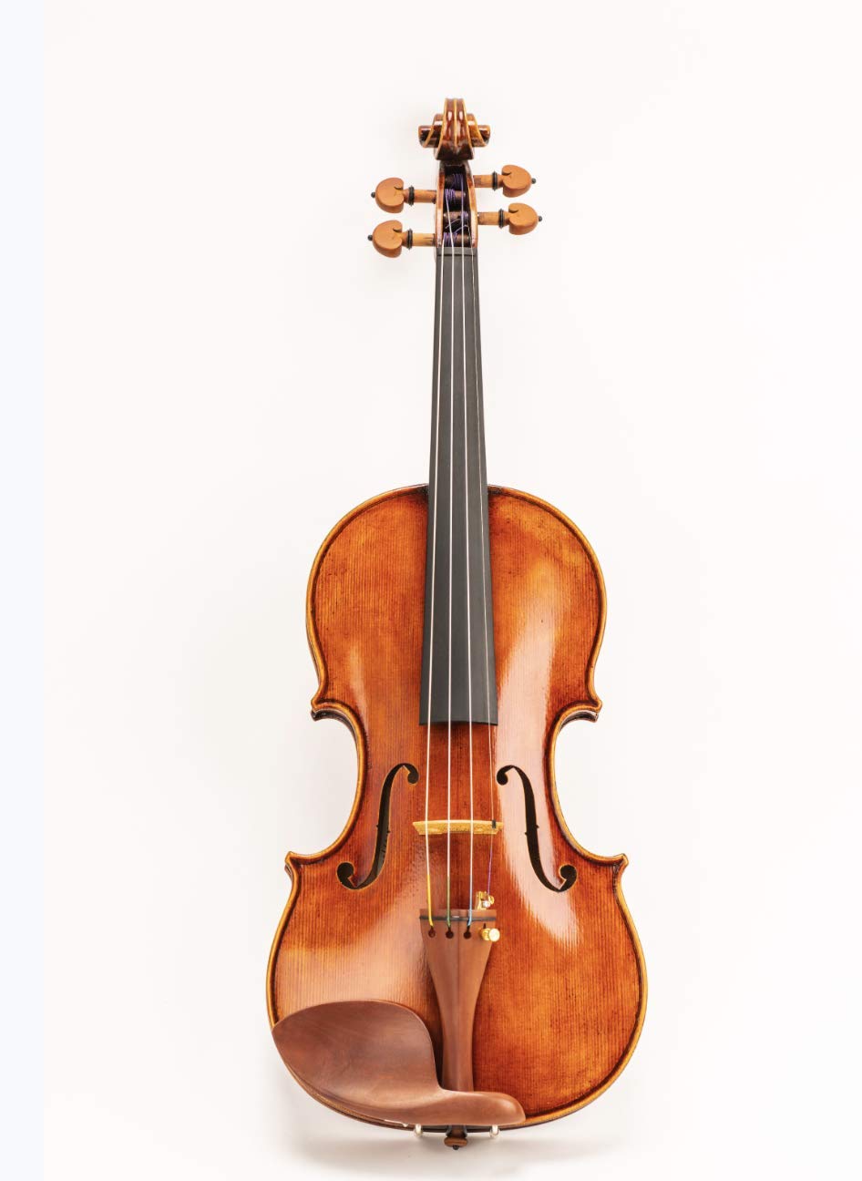 Violin - Model 300 - Light Antique Finish with Dominant Strings, case, bows, shoulder rest, and rosin (Full Size - 4/4 Violin) (4/4 - Full Size)