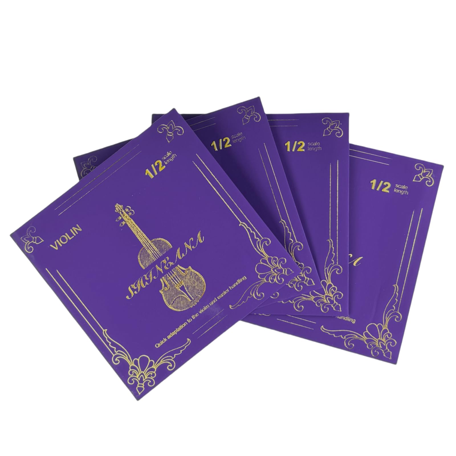 Violin Strings 4/4 Full Set, 4/4 Violin Strings Replacement,Long-Lasting Durability & Rich Tone - Handcrafted with Premium Materials- For All Levels (3/4 Scale)