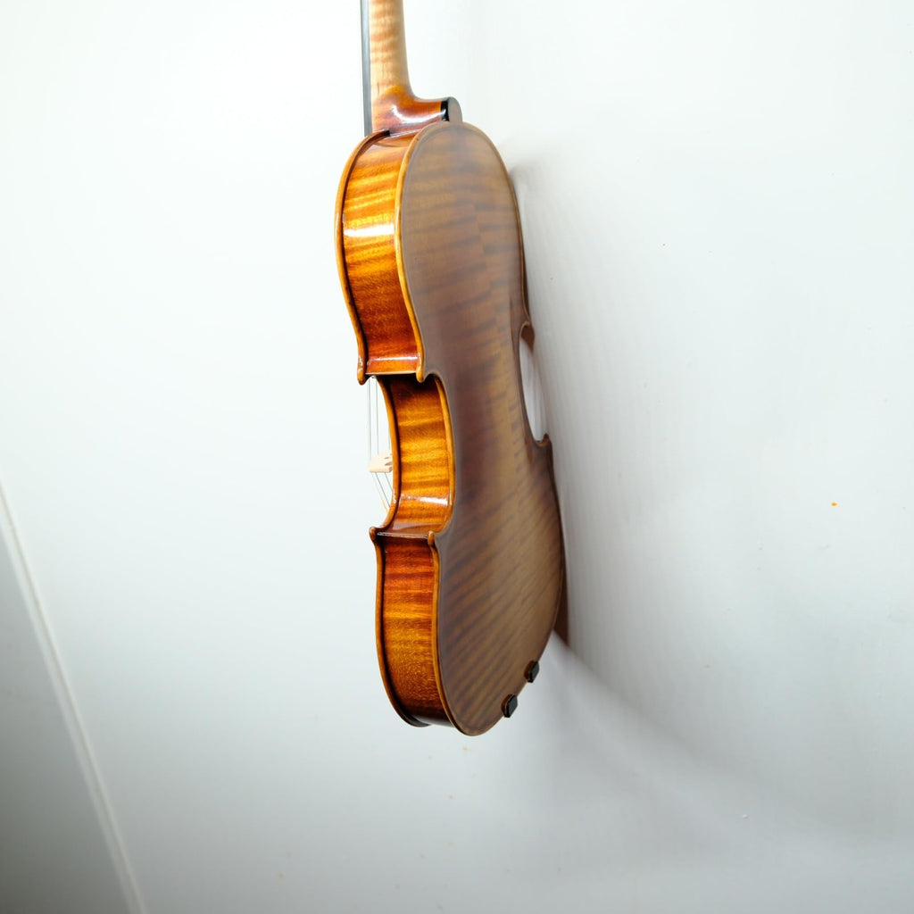 Master 4/4 Full-Size Violin | Hand-Varnished with 20+ Year Aged Italian Spruce & Bosnian Maple | Professional Orchestra Instrument for Professional soloists and session players (VIO1328)