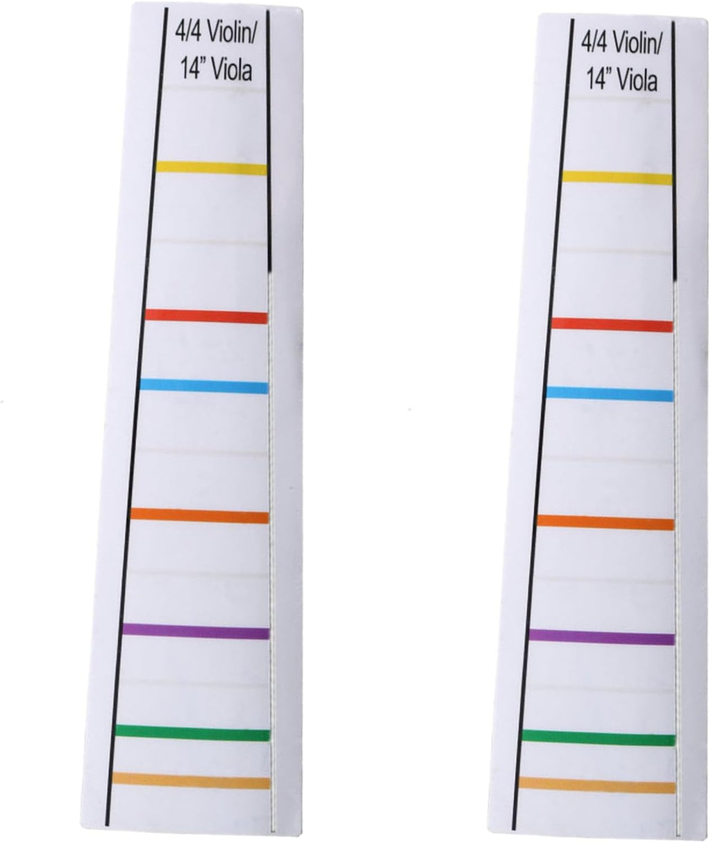 2Pcs 4/4 Violin Tape Violin Finger Guide Fretboard Sticker, Transparent | Fingerboard Marker Fiddle Learn Note Chart Tape for Violin Fingerboard