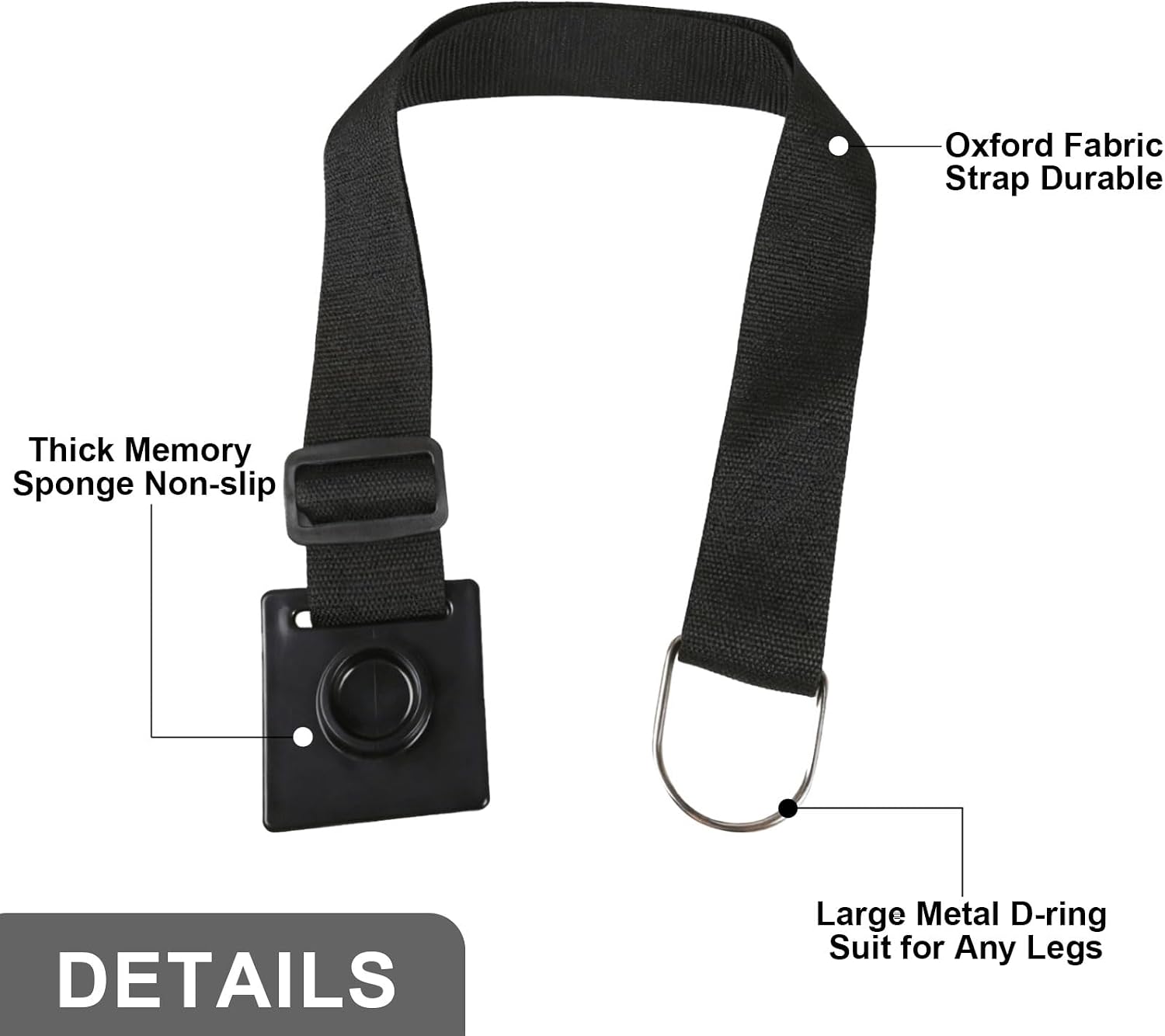Rock Stop for Cello, Cello Endpin Anchor Non-slip Stopper Rest Holder Stand Antiskid Device Adjustable Strap with Thick Foam Pad, Great for Cellist Practice Performance