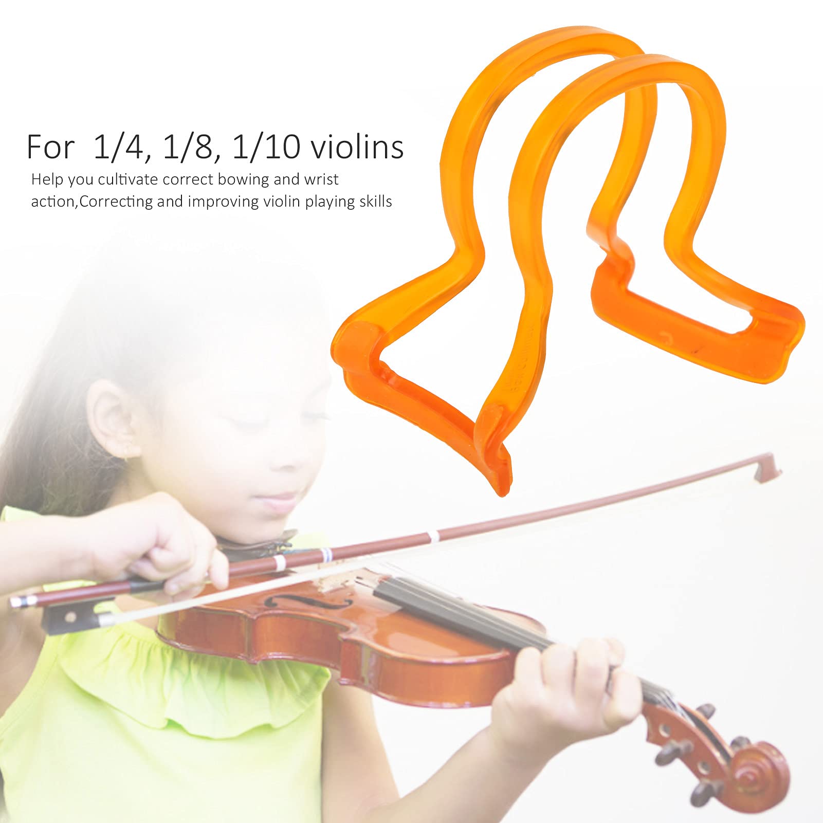 Violin Bow Straightener Tool for Beginner 1/4 1/8 1/10 Bow Straightness Corrector with Silicone Grips Teaching Aid(purple)