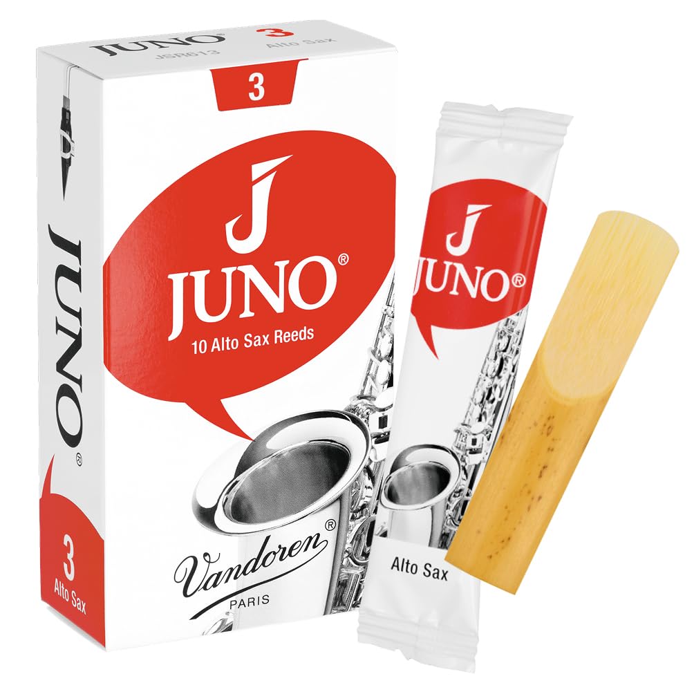 Vandoren JUNO Alto Saxophone Reeds, Strength 2.5, Box of 10, JSR6125