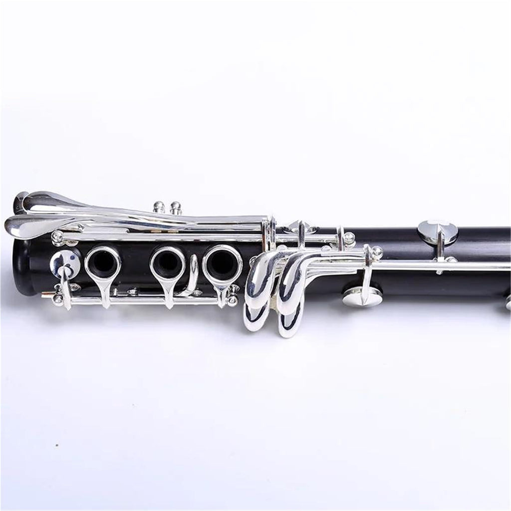 Professional Bb 17 Key Silver Plated Ebony Clarinet 18 Keys Clarinet(18 keys)
