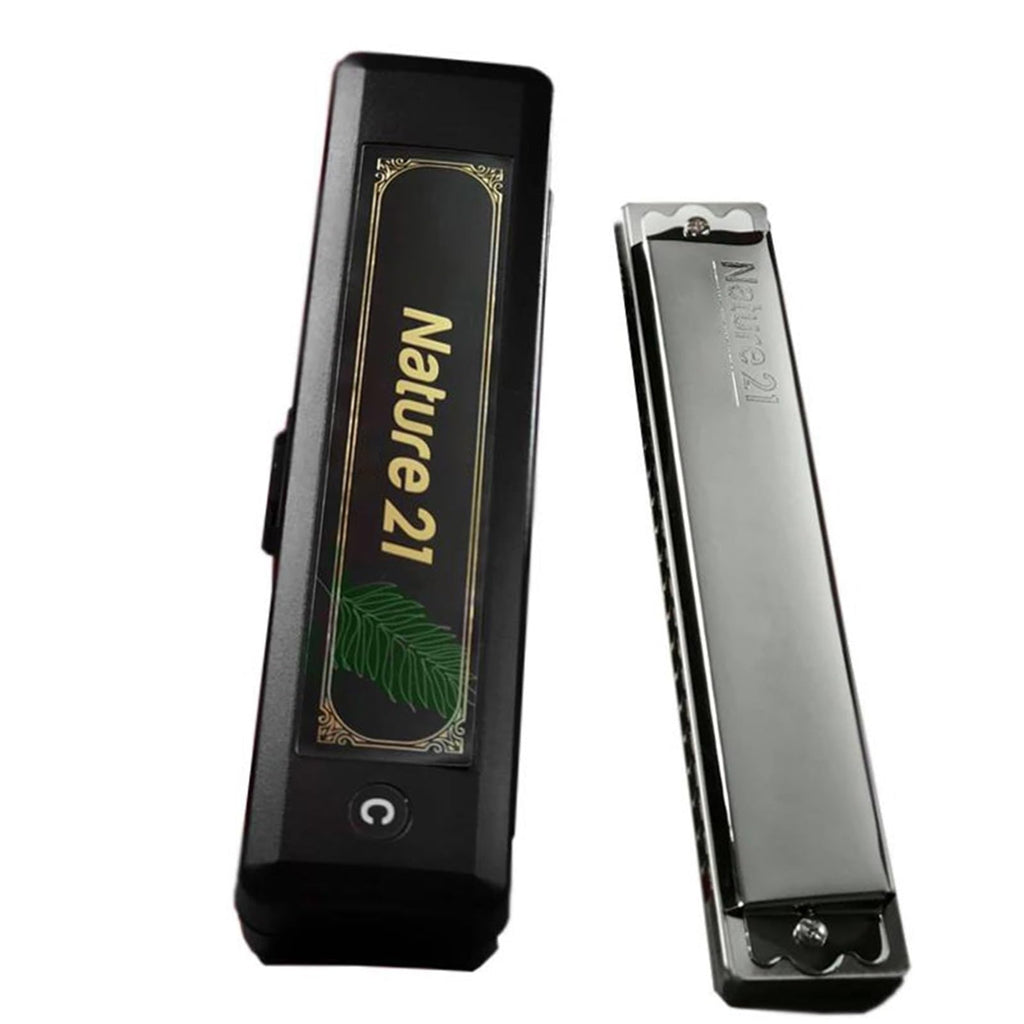 Professional Harmonica Harmonica Tremolo Nature 21 Holes Mouth Organ Prefessional Armonic Maple Wood Comb Musical Instrumentos(DB Tone)