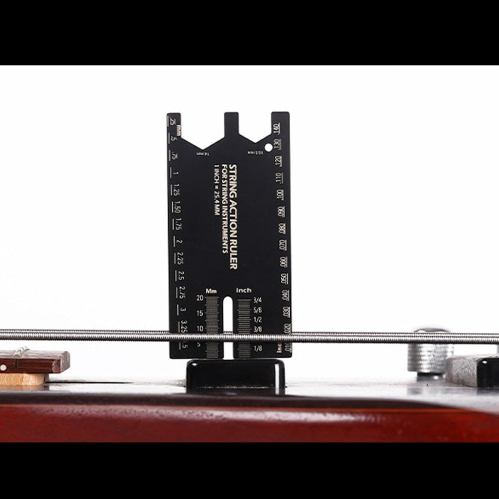 String Action Ruler Precision Setup Tools | Fretboard Radius Gauge Luthier Tools for Performance Measurement Maintenance Repair Player Beginners