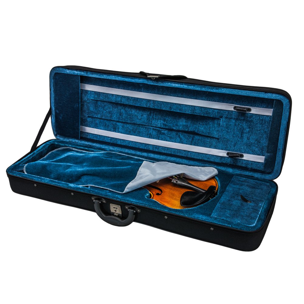 SKY Violin Triangle Case Lightweight 3/4 Size Black Color