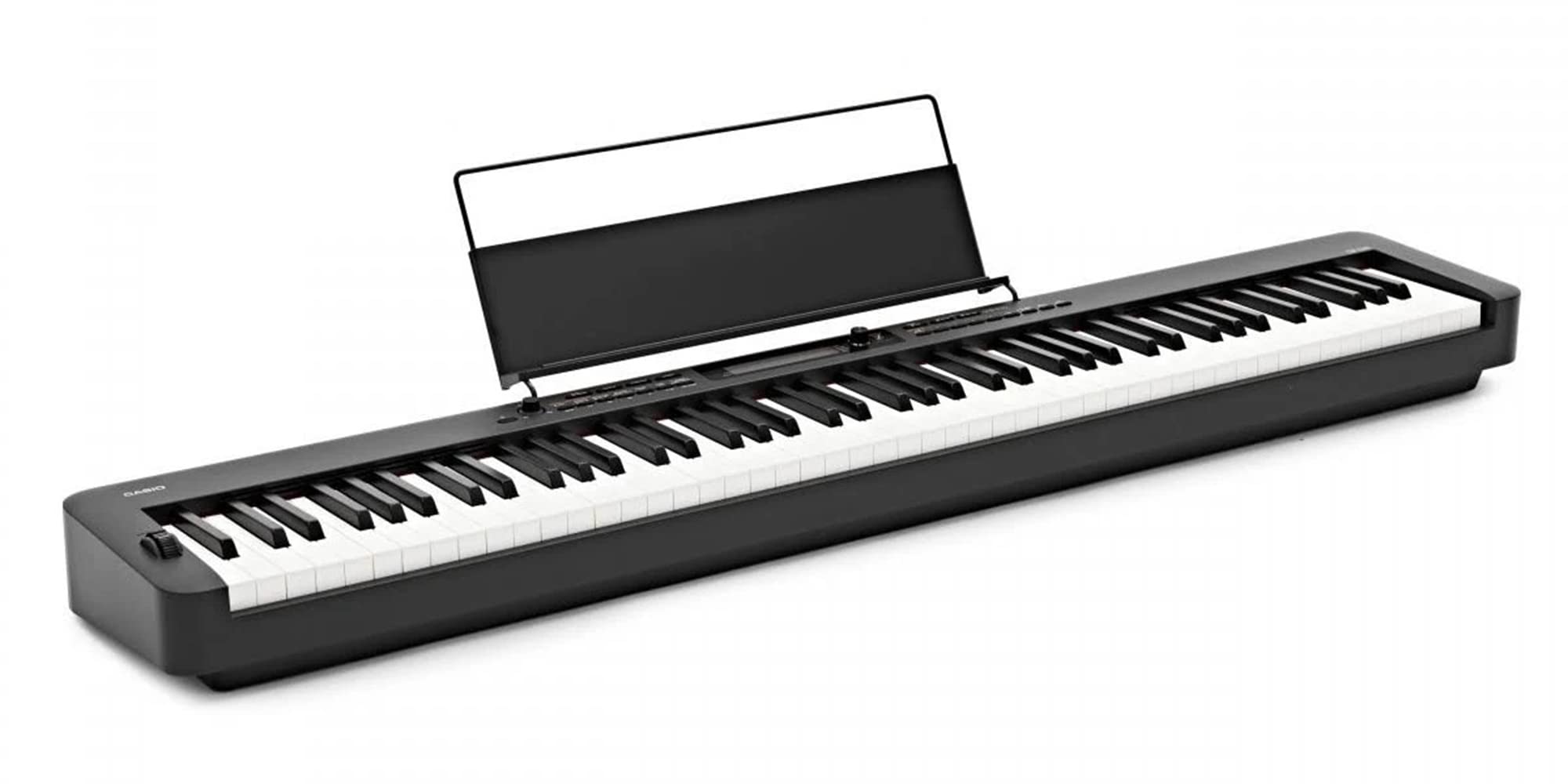 Casio CDP-S360 88-Key Compact Digital Piano - Black Bundle with CS-470P Stand, 3-Pedal System, Furniture Bench, Instructional Book, Online Lessons, Instructional DVD, and Austin Bazaar Polishing Cloth