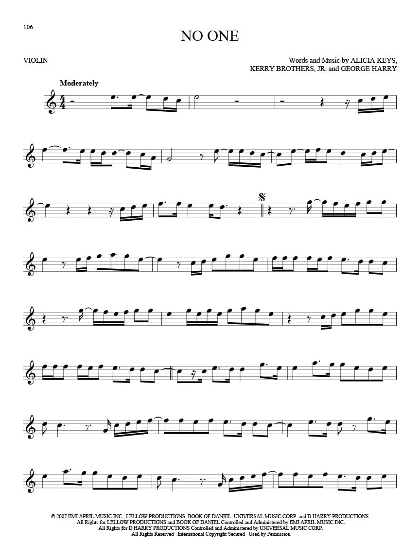 101 Hit Songs for Violin | Pop and Rock Sheet Music Collection | Solo Violin Songbook for Beginners and Intermediate Players | Music Book for Practice, Recitals, and Performance Use