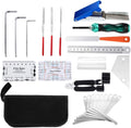 25Pcs Guitar Setup Kits Guitar Repairing Maintenance Tool with String Action Ruler Gauge Measuring Tool Wrench Enduring Repairing Maintenance