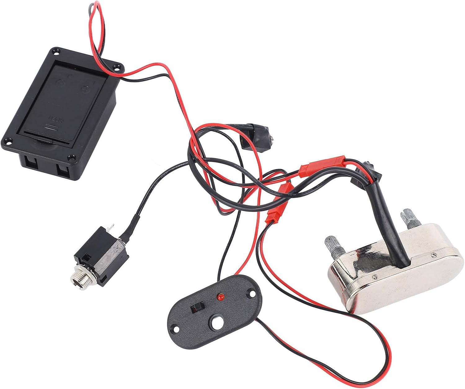 Cello Pickup with EQ Preamplifier, Metal Plastic Electronic Cello Pickup for 4/4 3/ Electric, High Sensitivity Low Noise, Easy Install for Practice Recording Stage Use