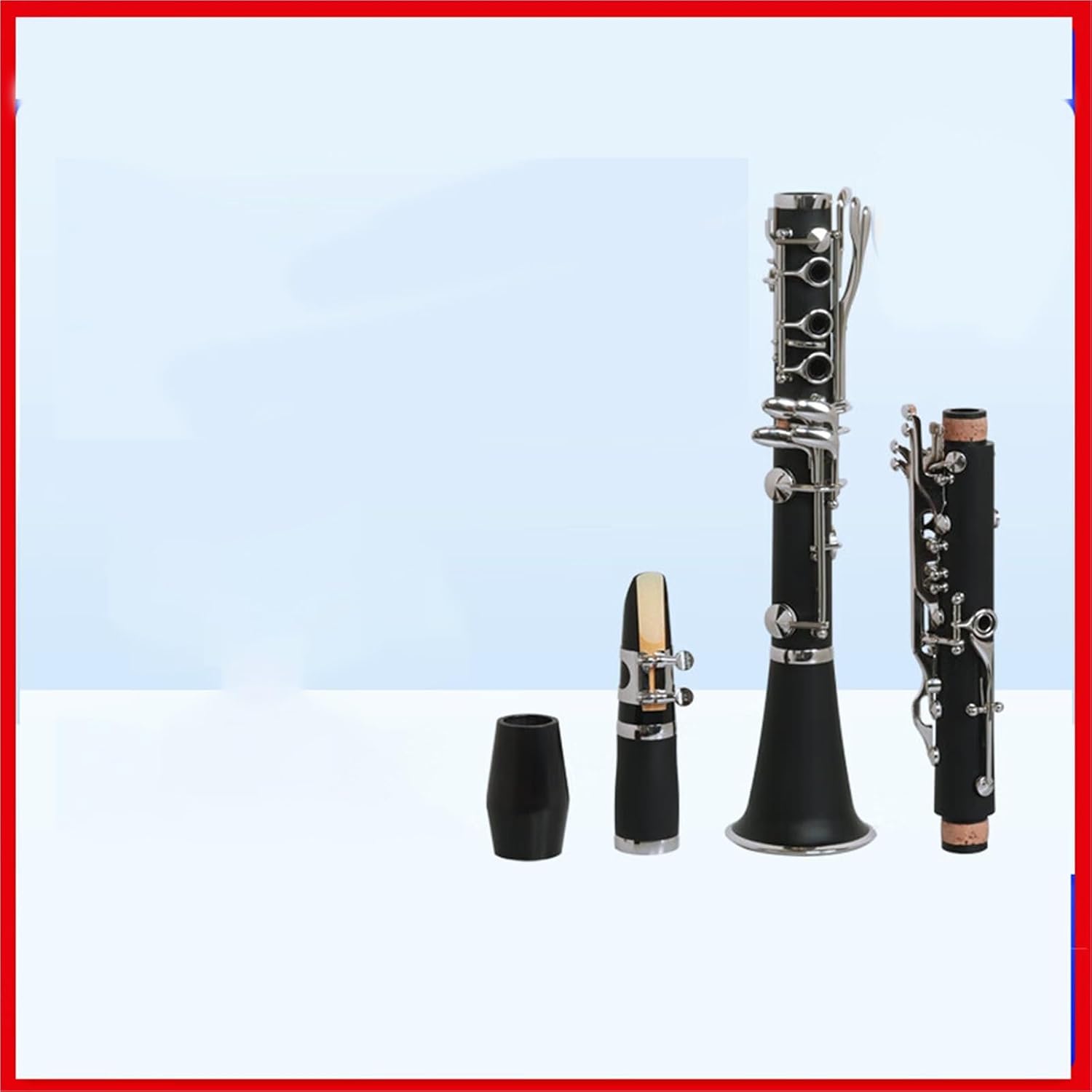 Bb Clarinet Ebony Double Reed Tube For Exams/Bands Clarinet Set