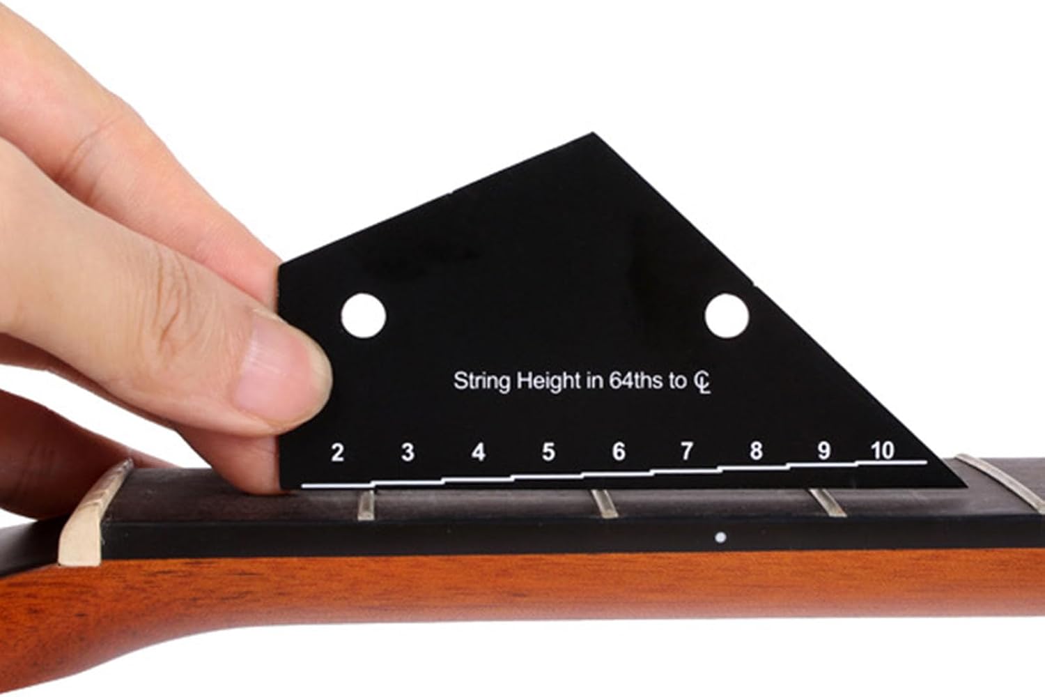String Action Ruler Precision Luthier Tools | String Action Gauge Guitar Tools for Setup for Acoustic Electric Violin Instrument Repair Maintenance Fret Leveling