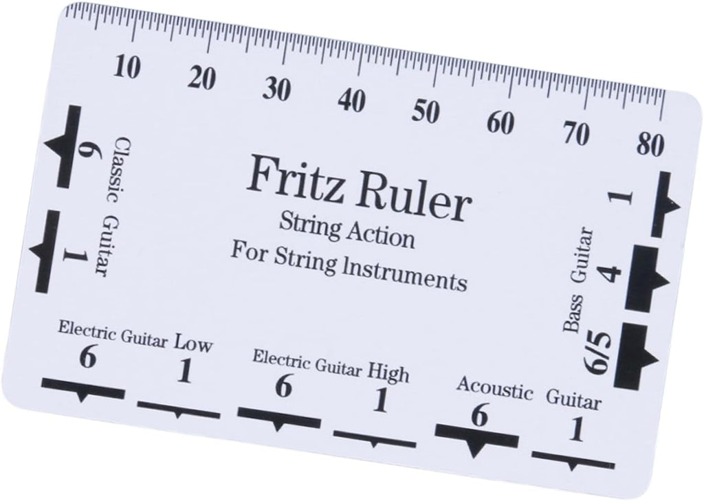 String Height Measurement Tool Guitar String Action Ruler Gauge Guitar Fret Leveling Ruler Fret Catcher Luthier Tool Set Up Repairing