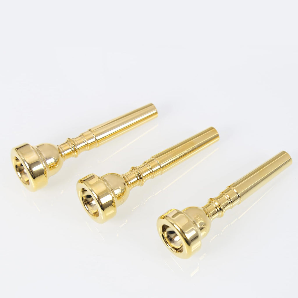 Gold Plated Metal Trumpet Mouthpiece, 5C Gold - For Beginners and Professionals - Musical Instrument Accessories.…