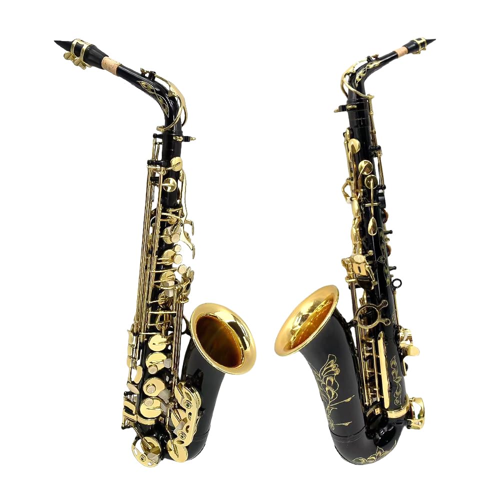 Alto Saxophone E Flat for Adults Student Sax Eb Alto Full Kit With Carrying Sax Case Mouthpiece Straps Reeds Saxophone Beginner Kit