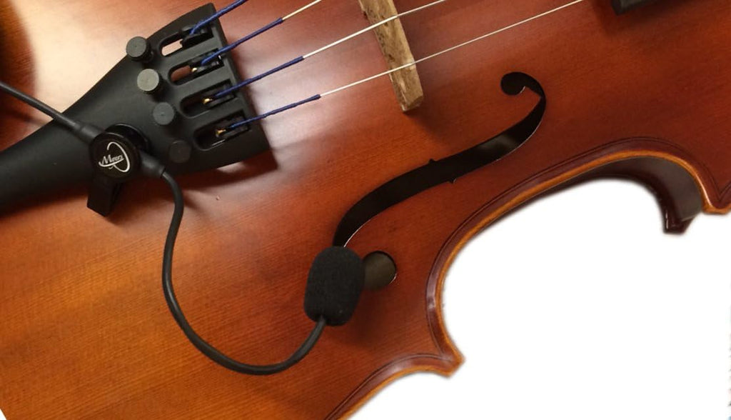 The Feather Cello Pickup with Flexible Micro-Gooseneck by Myers Pickups