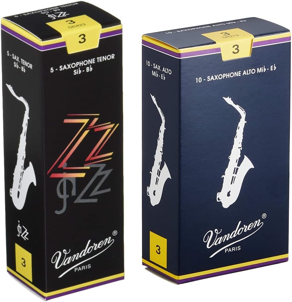 Vandoren SR423 Tenor Sax ZZ Reeds Strength 3; Box of 5