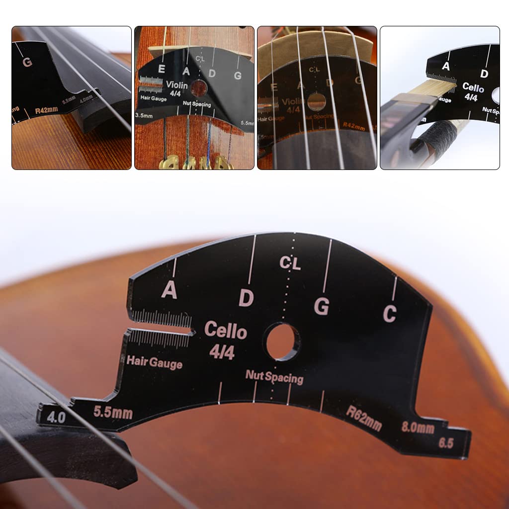 4/4 Violin Bridge Fingerboard Template Repair Reference Tool Violin Making Tools