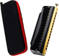 Chromatic Harmonica Key of C 14-Hole Armonica Professional Mouth Organ Aluminum Comb Musical Instrumentos