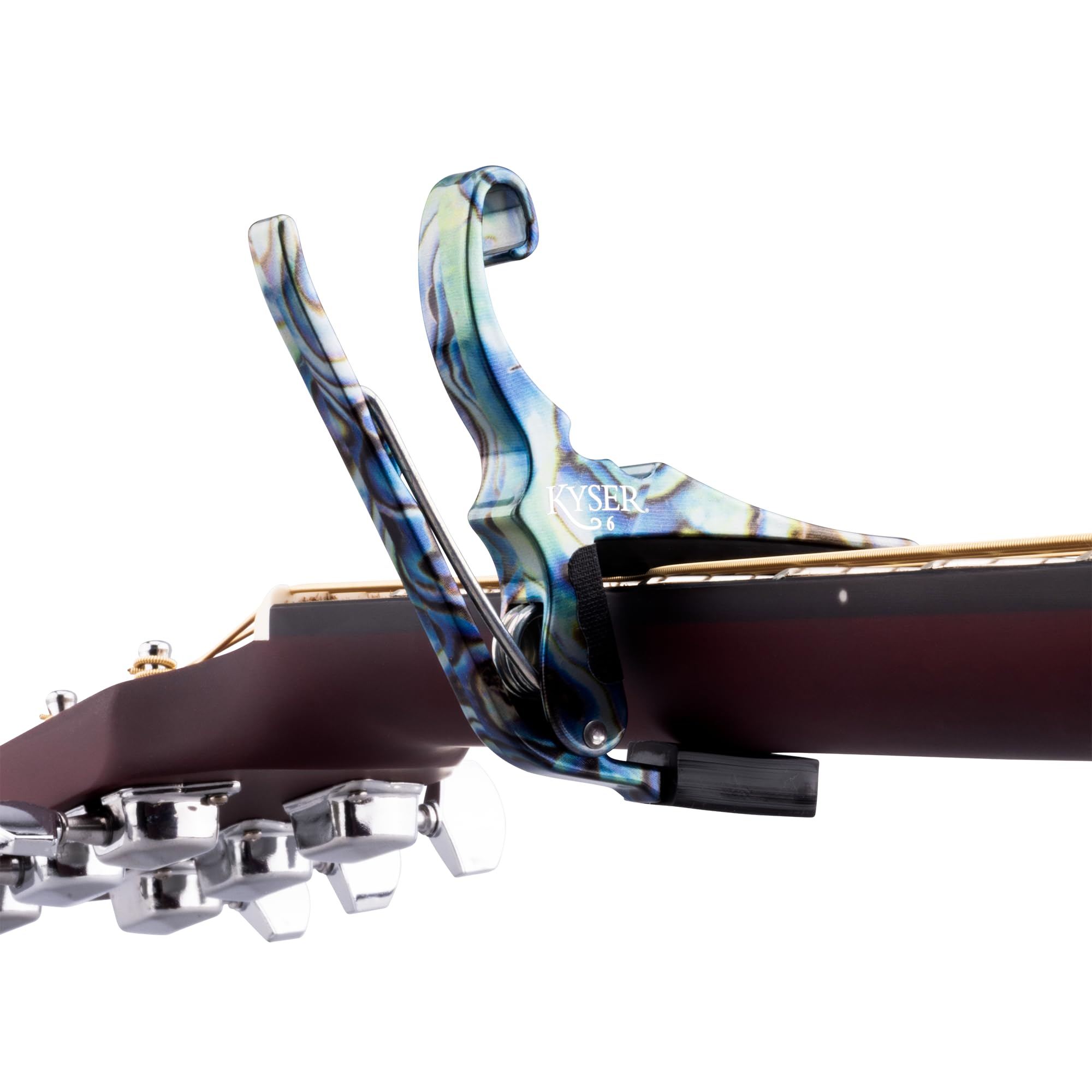 Kyser Quick-Change Guitar Capo for 6-string acoustic guitars, Black, KG6BA