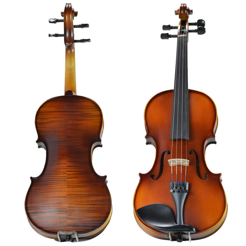 Bunnel Premier Violin Outfit 4/4 Full Size - Carrying Case and Accessories Included - Solid Maple Wood and Ebony Fittings By Kennedy Violins