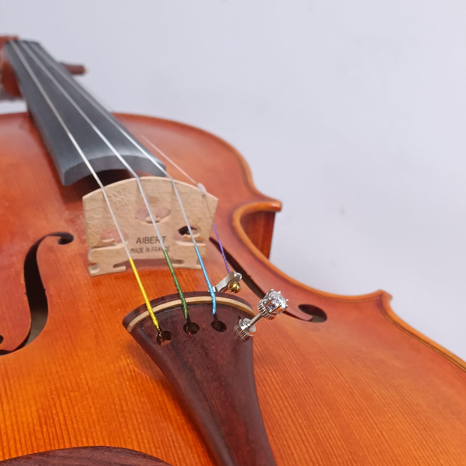 Handmade Creative Violin Fine Tuning Violin Tuners Violin Screw Violin String Adjusters for 3/4 4/4 Violins (20-Sapphire) Fiddle Fine Tuner