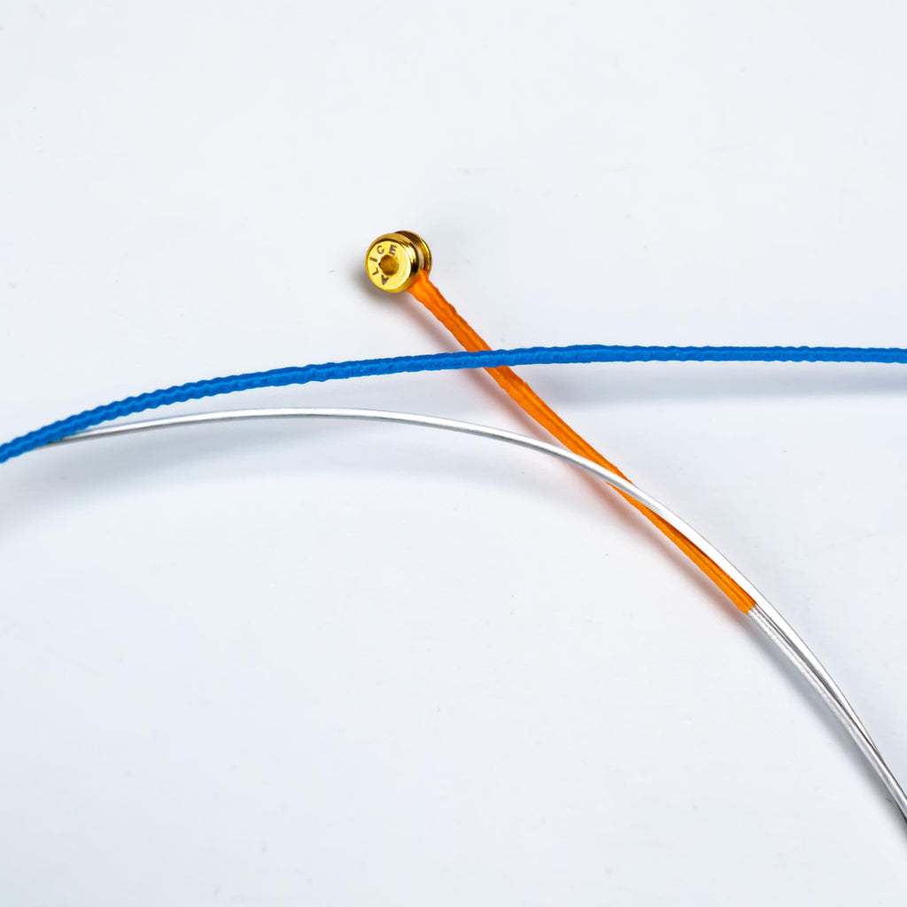 Violin Strings, Alice 4/4 Violin Strings Full Set Nylon Core Al-Mg & Ni-Fe Winding with Ball End, 1 Set