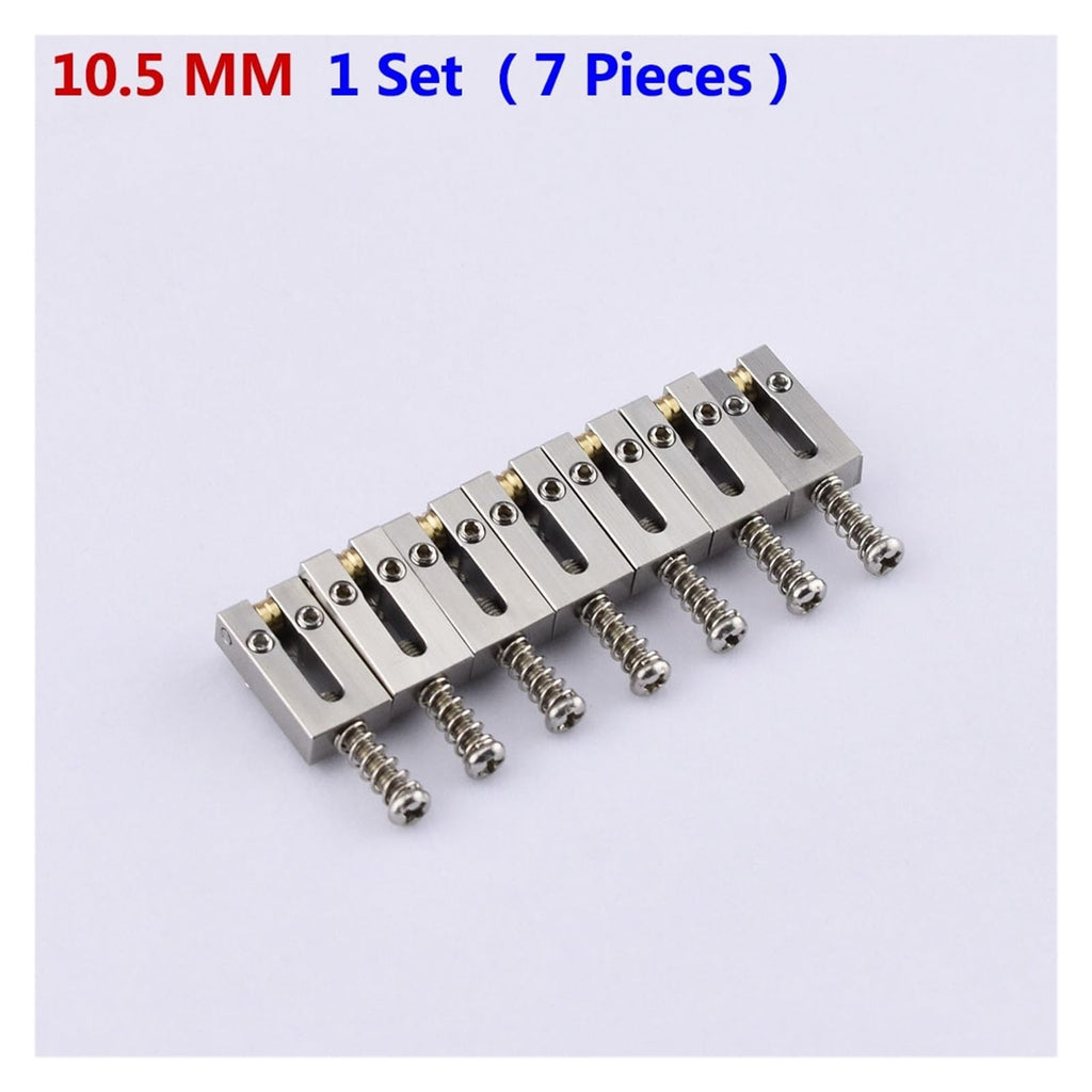 1 Set (6/7/8 Pieces) Electric Guitar Tremolo Bridge Stainless Steel Roller Saddle 10.5MM/10.8MM(10.8MM 8 Pieces)