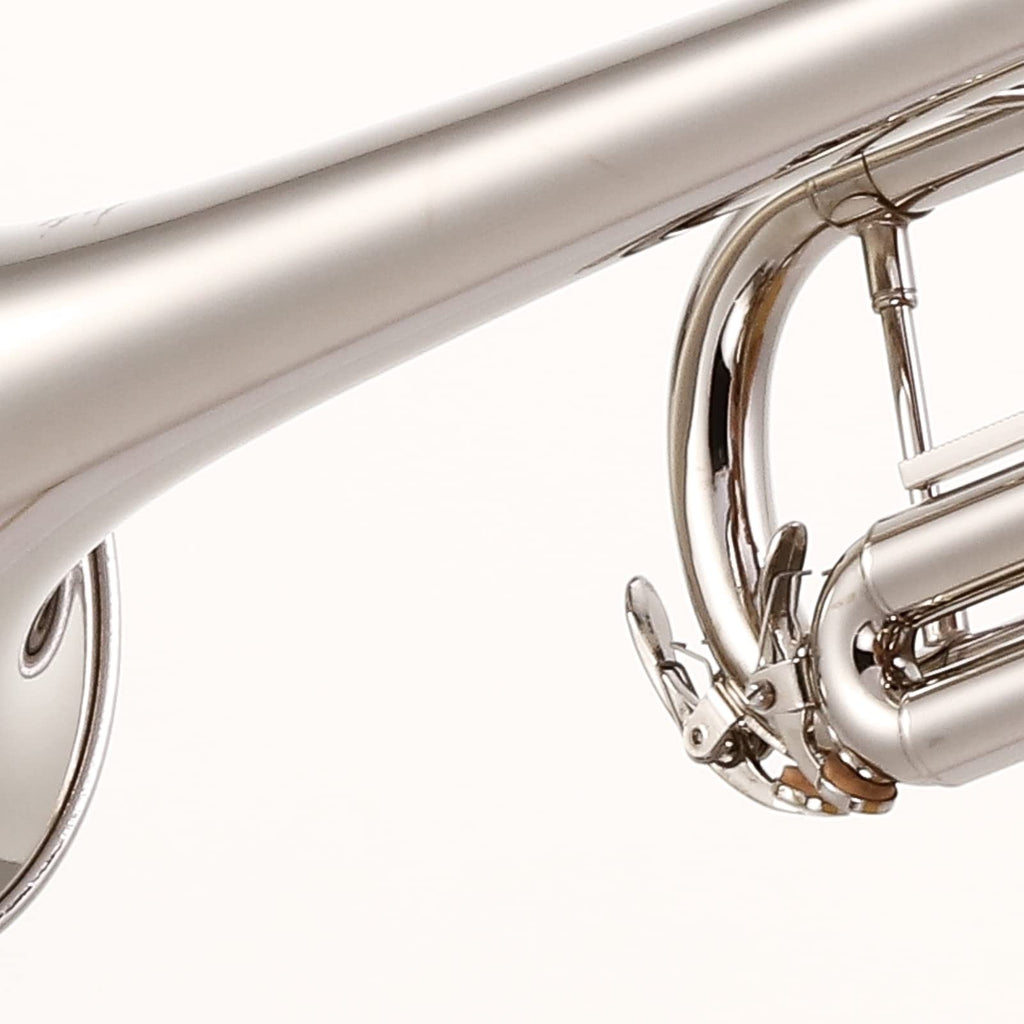 Bb Trumpet for Beginner/Advanced Student, Brass Instrument with 7C Mouthpiece, Hard Case, Polishing Cloth, Gloves, Cleaning Kit (2 Short + 1 Long Brush), Golden for Kids & Adults