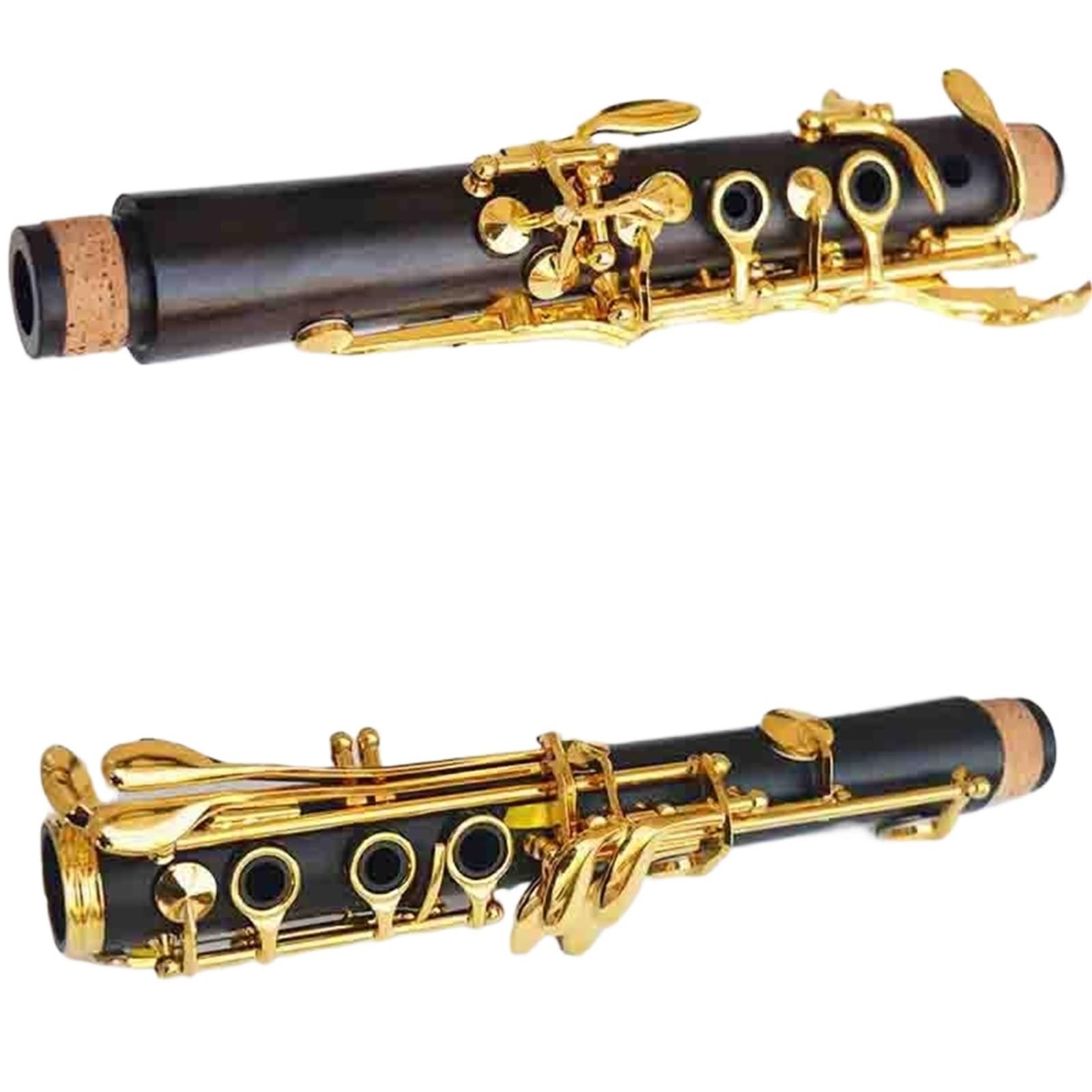 Professional Ebony Clarinet Bb17 Key Silver Copper Woodwind Instrument Clarinet Instrument(2)