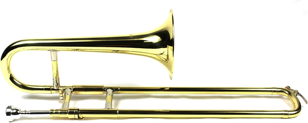 Diginex Gold Lacquer Finish Bb Mini Trombone with Case and Mouthpiece