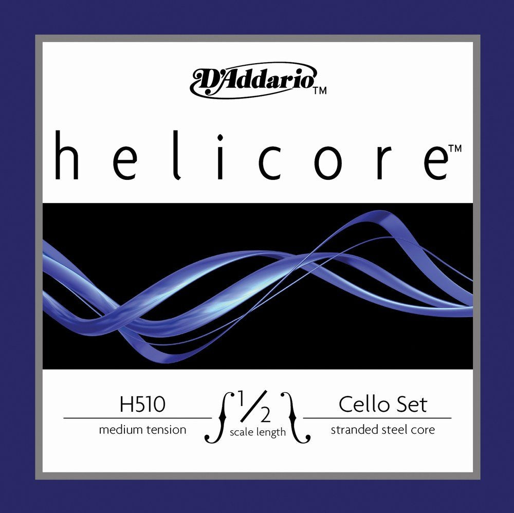 D'Addario Helicore Cello String Set, 1/8 Scale, Medium Tension