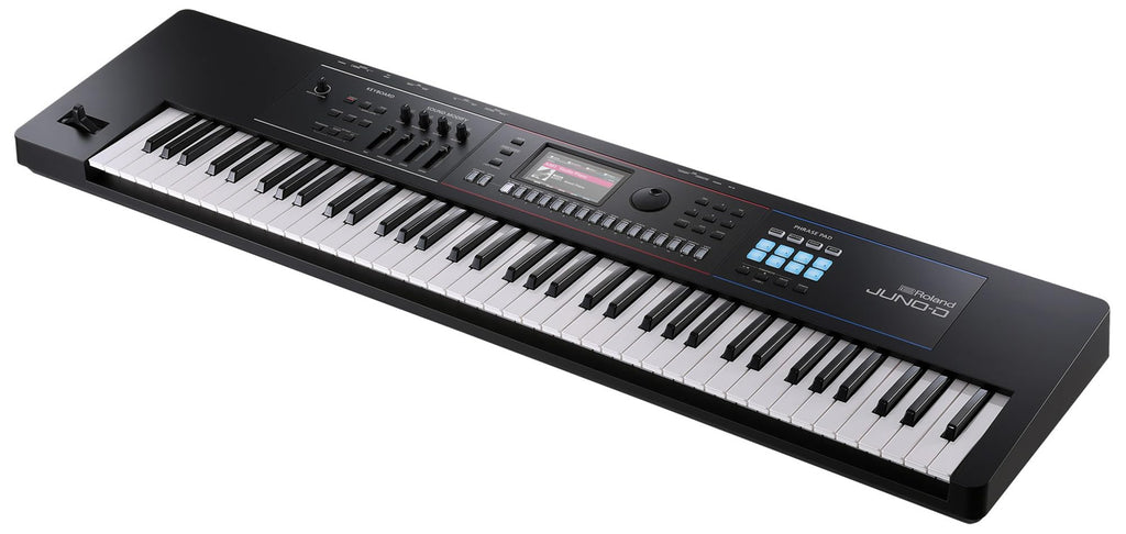 Roland JUNO-D8 Synthesizer Bundle with Adjustable Stand, Bench, Sustain Pedal, Cover, Austin Bazaar Instructional Video, and Polishing Cloth