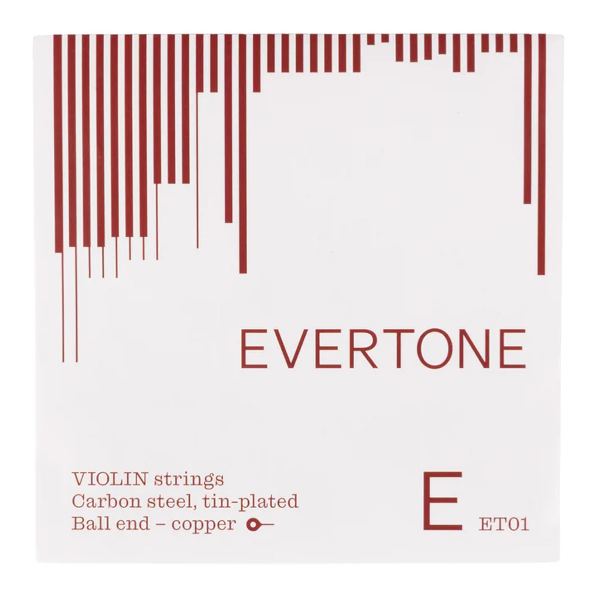 Thomastik-Infeld Evertone Dominant Violin String Full Set - Medium Tension for Beginners - Easy to Play - Clear, Balanced Tone with Good Projection - Made in Austria