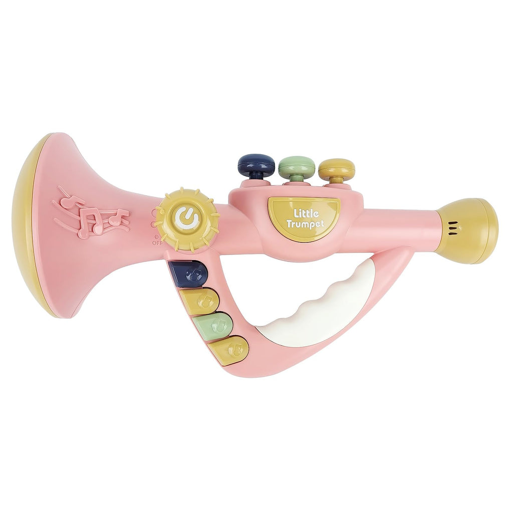 Musical Instruments Toys for Kids, Toddlers Little Trumpet and Baby Educational Toy for Girls & Boys Ages 1-3 (Blue)