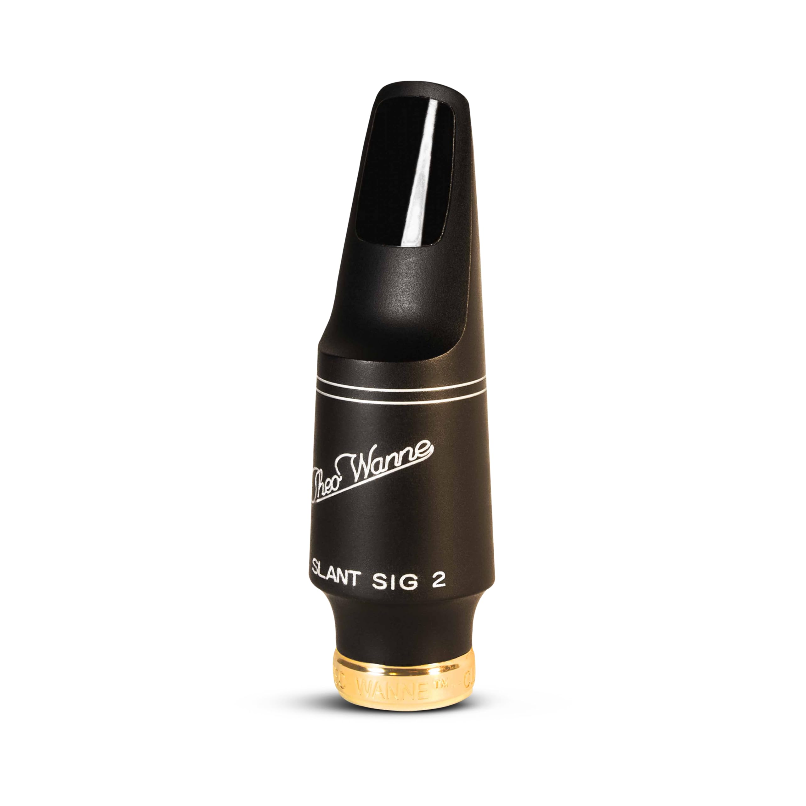 Theo Wanne Slant Sig 2 Tenor Saxophone Mouthpiece with Ultimate Vintage Style Hard Rubber, Large Chamber & Roll Over Baffle for Expressive Projection, Classic & Warm Vintage Sound - Size 7* (.105")