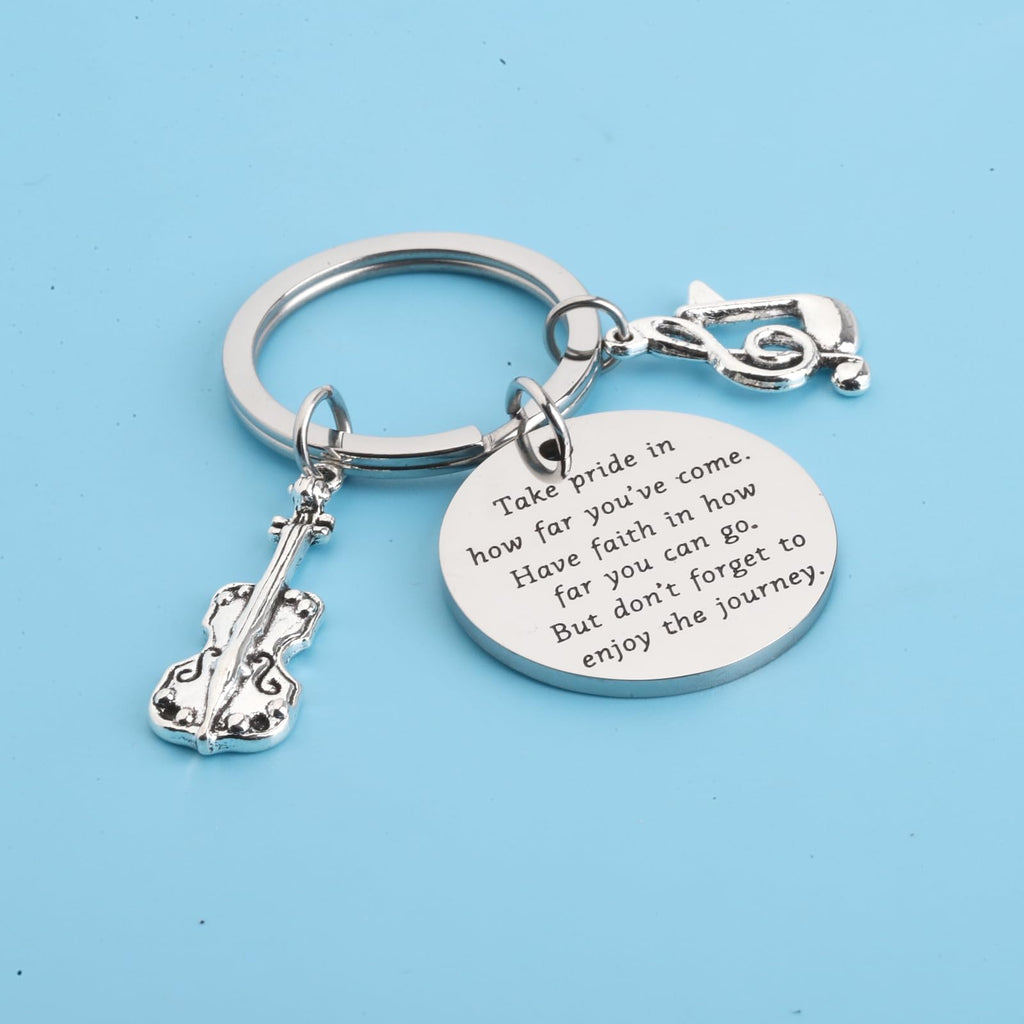 FUSTMW Cello Charm Keychain Cello Music Gift Cello Gifts for Cello Players Keychain Cello Teacher Gifts Cellist Gifts