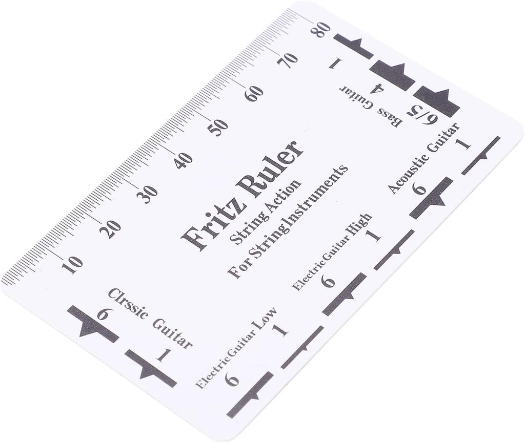 Guitar Setup Tool, String Action Gauge Ruler with Accurate Scale for Measuring Bridge Saddles and Nut Height for Luthier Bass Mandolin Banjo Ukulele Players