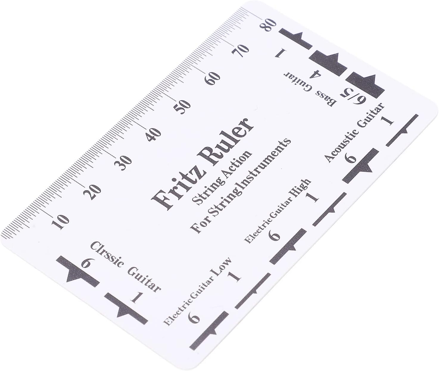 Guitar Setup Tool, String Action Gauge Ruler with Accurate Scale for Measuring Bridge Saddles and Nut Height for Luthier Bass Mandolin Banjo Ukulele Players