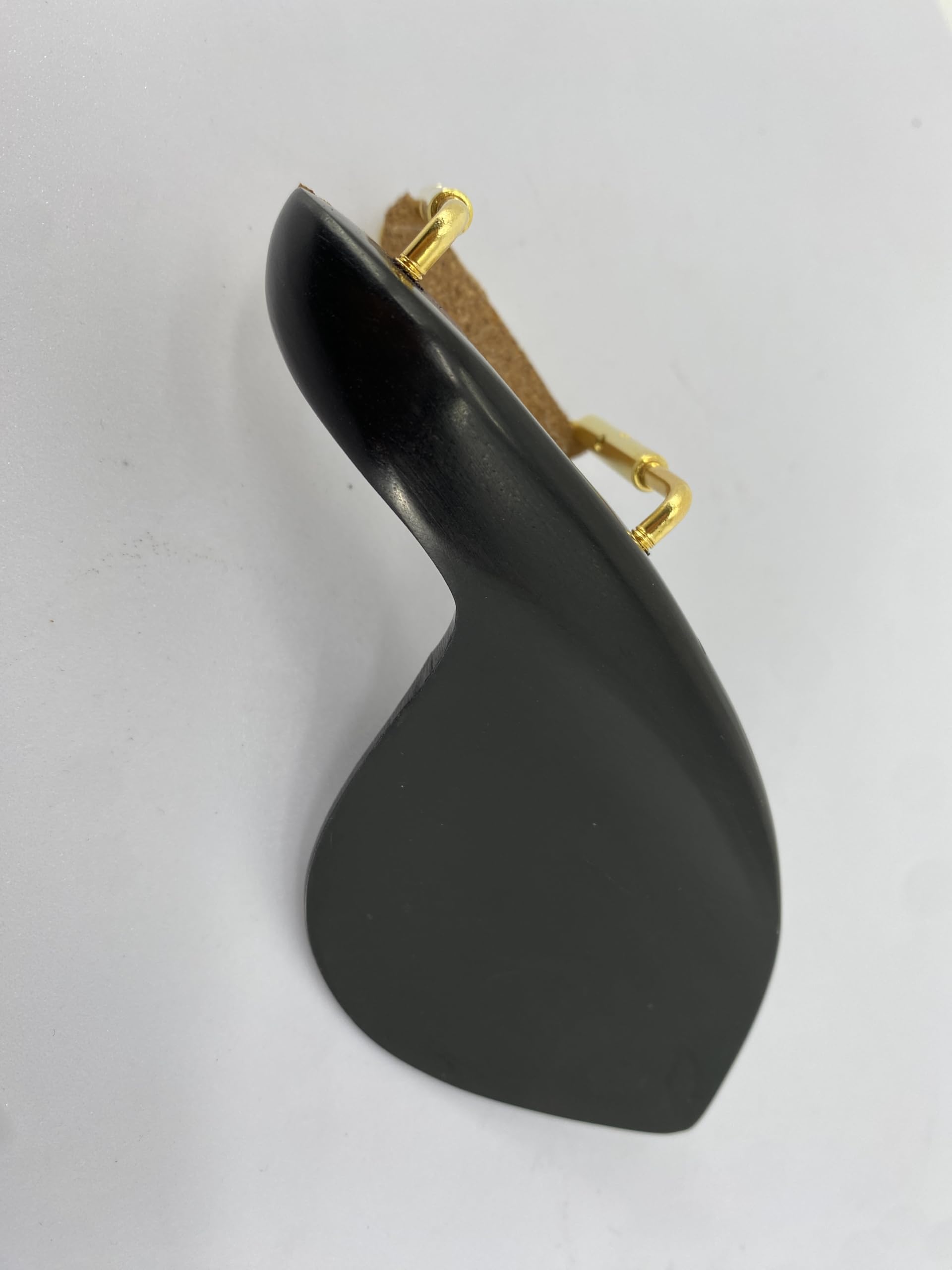Violin Chinrest 4/4 Full size wood Chin Rest Clamp Fiddle Violin Standard Bracket, Hypoallergenic Wood Rest,Surface Smooth (black2)