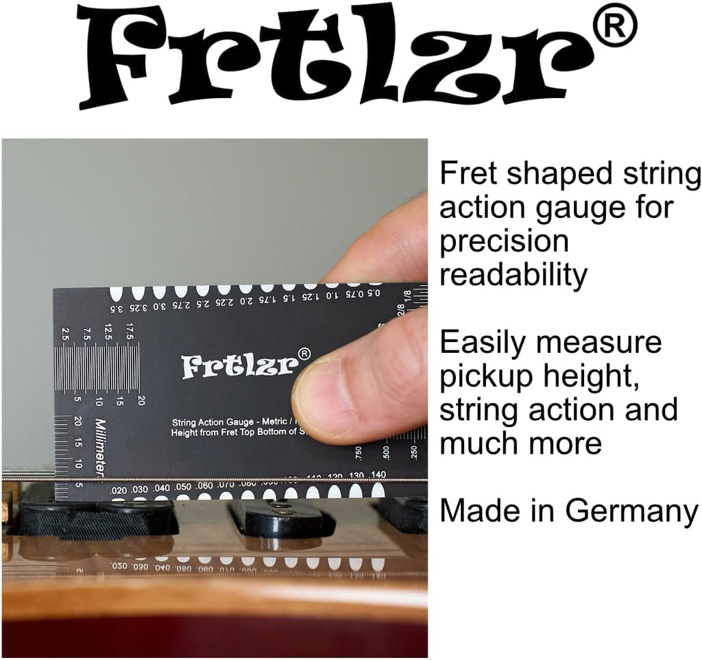 Guitar String Action Gauge, Metric/Inch Ruler, String Height Measurement Tool, Guitar Setup Tool