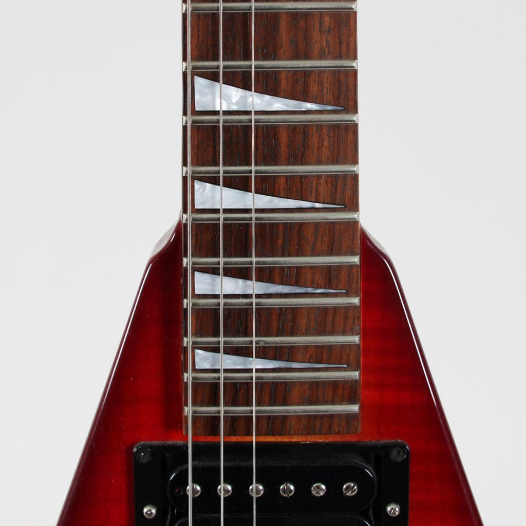 Dave Mustaine Stage-Used Guitar Signed Megadeth Jackson V Sunburst - COA JSA Graded 10 & 100% Authentic Team