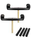 LMS Universal Extra Long Fork for Violin Shoulder Rest 4/4 3/4 Full Size, Replacement for Violin Viola Fiddle Shoulder Rest Extra-Long Feet, 1.5 inch (Black)