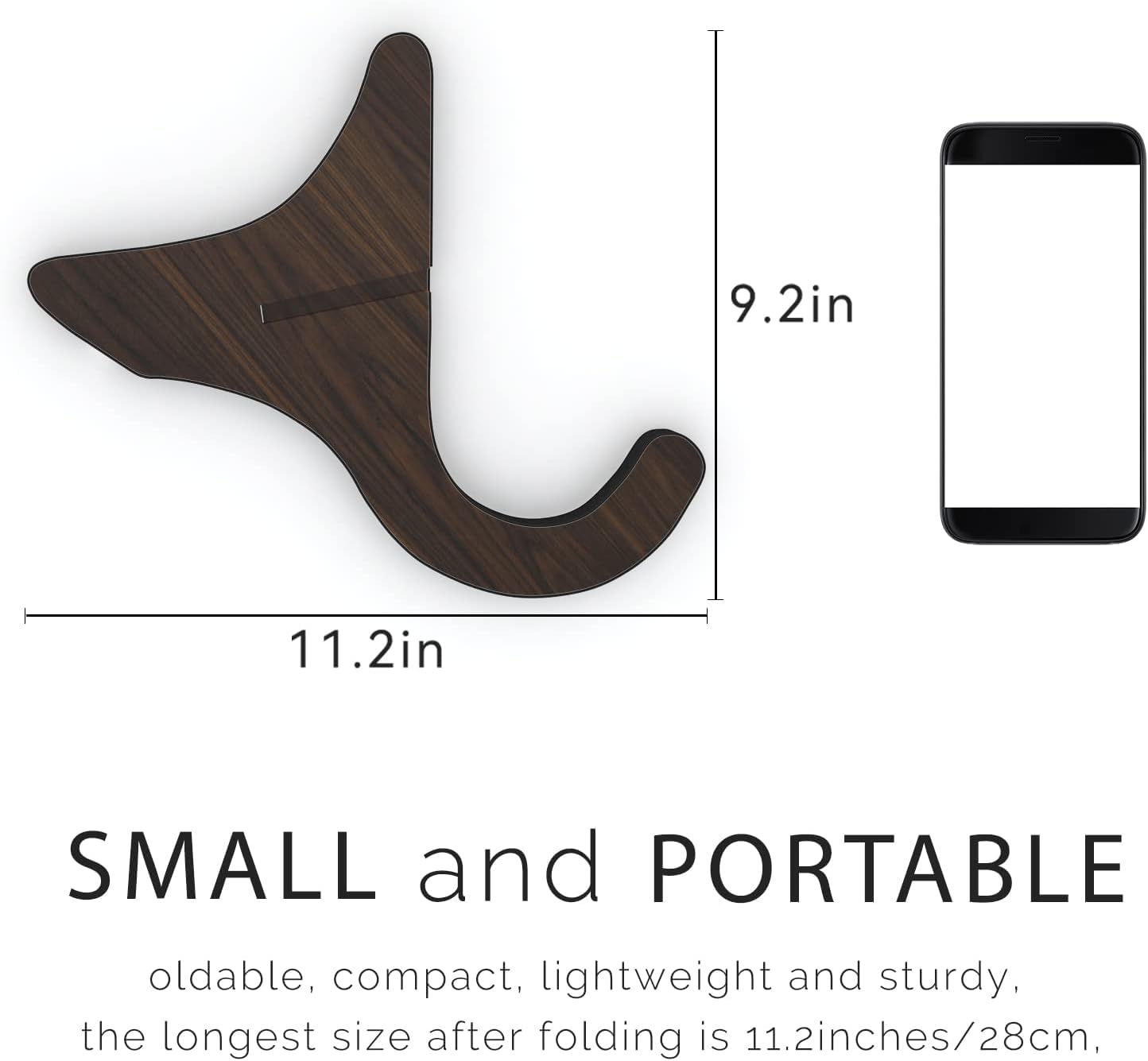 6Pair Wooden Ukulele Stand Violin Mandolin Folding Portable Stand Sapele