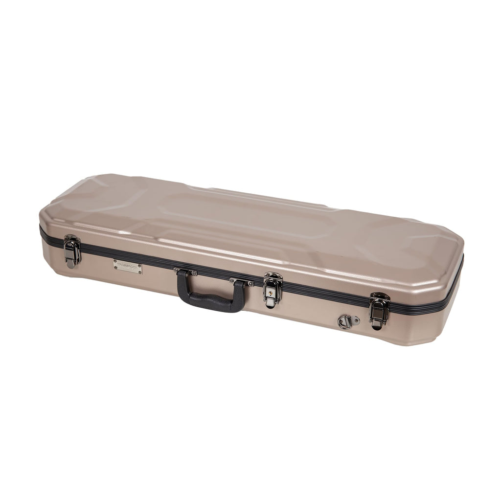 Crossrock 4/4 Violin Case with Carbon Pattern | Lightweight PC Shell, Plush Interior, Backpack Straps – Stylish & Protective for Daily Practice
