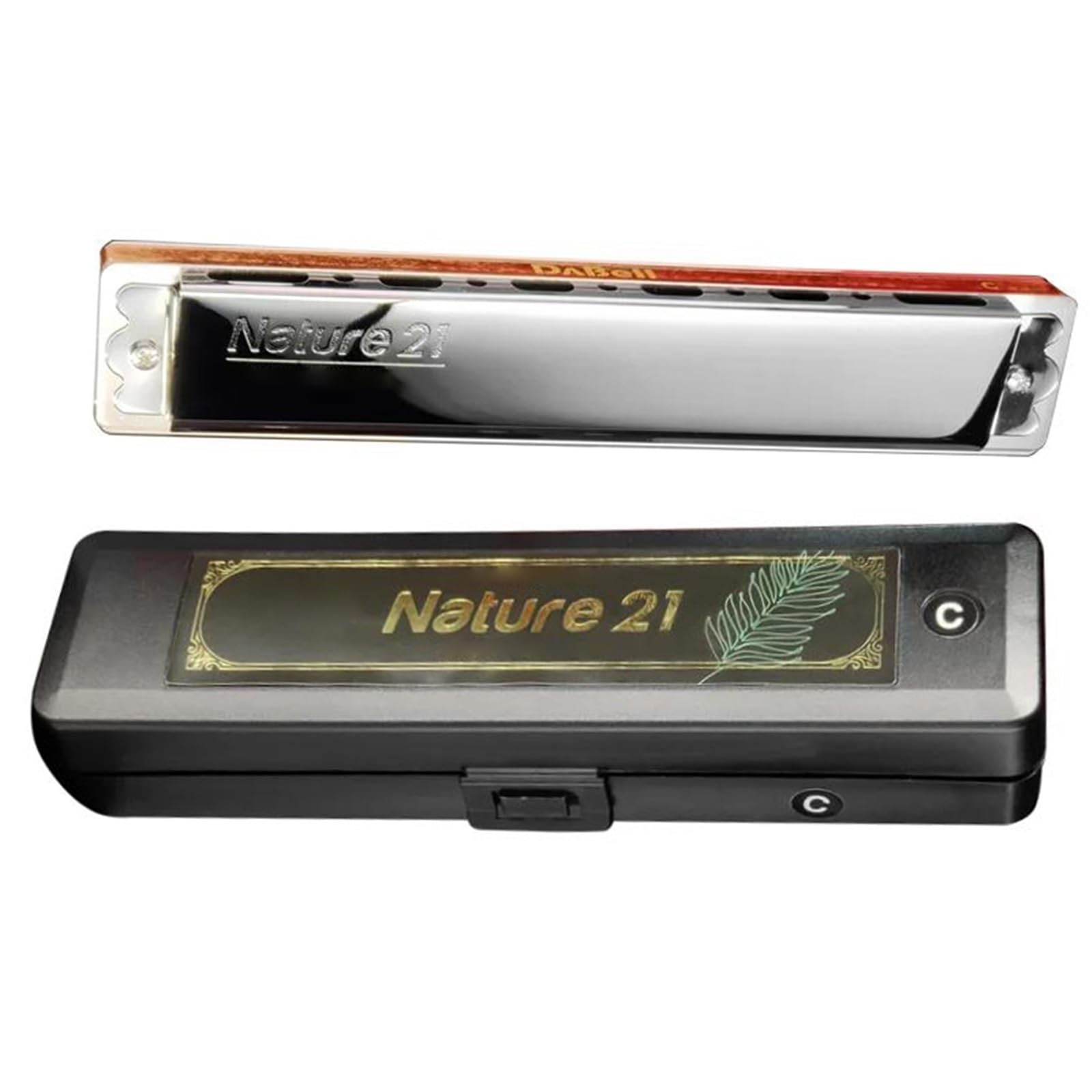 Professional Harmonica Harmonica Tremolo Nature 21 Holes Mouth Organ Prefessional Armonic Maple Wood Comb Musical Instrumentos(DB Tone)