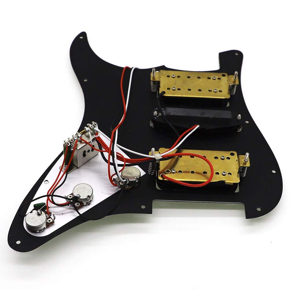 Guitar Parts Loaded Strat Electric Guitar Prewired ST Pickguard with Single Colis Pickups Neck Middle Bridge for Fender