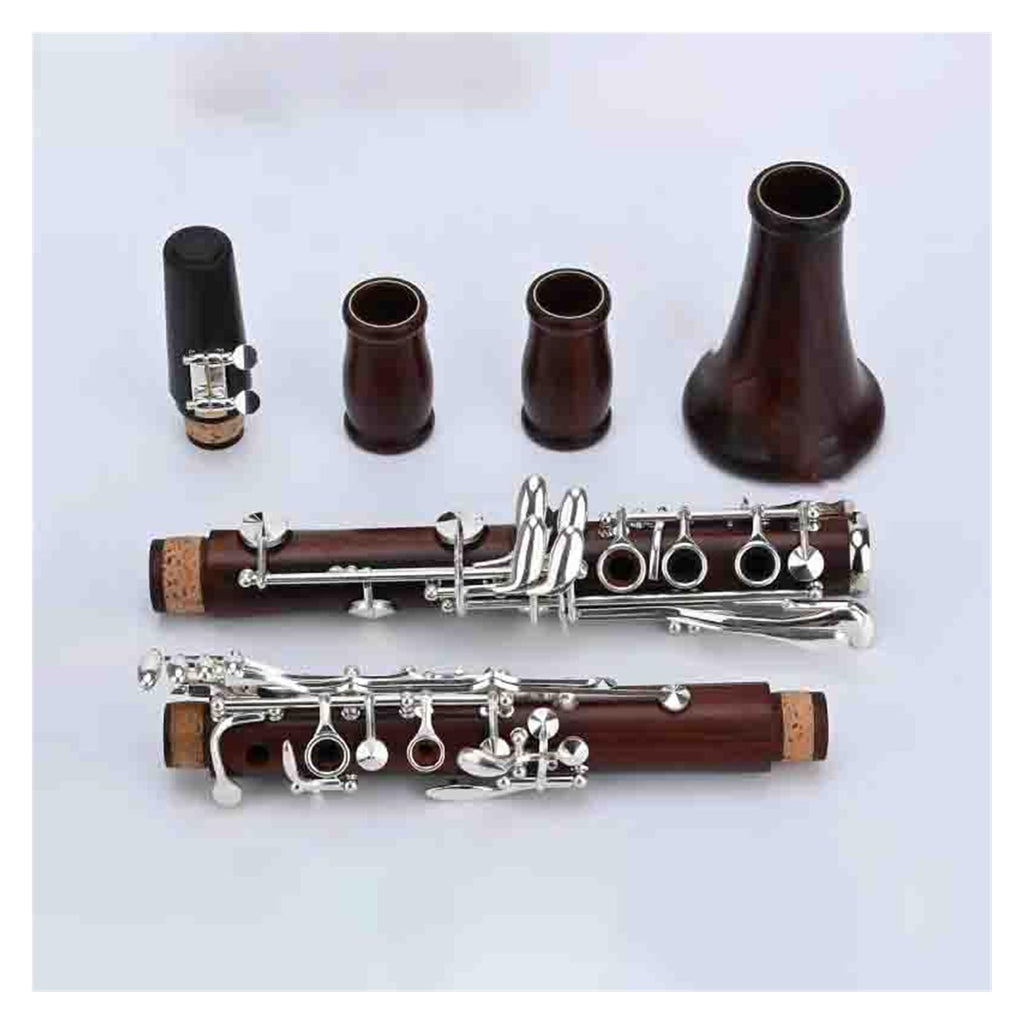 Professional Rosewood 17 Key B Flat Clarinet Silver Plated Clarinet Instrument(5)