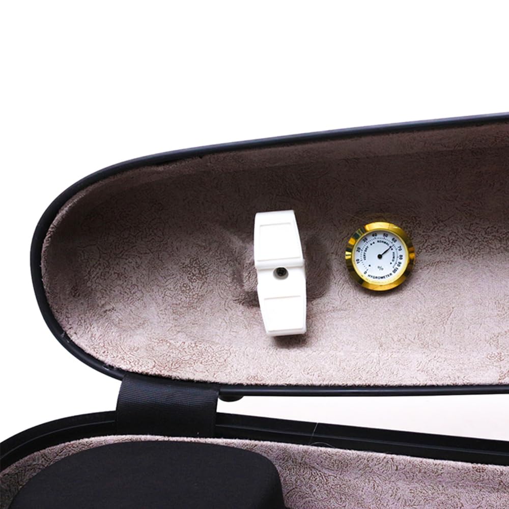 Vetimobato Dazzling Hard Shell Violin Case 4/4 Full Size Strong Light Flight Carbon Fiber Violin Box with Straps Travel Violin Case (Multicolored)